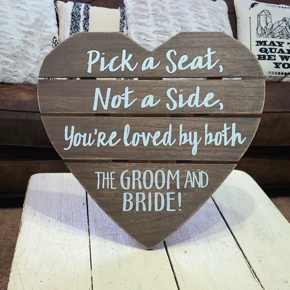 NWT Hobby Lobby wedding sign table sign rustic wedding